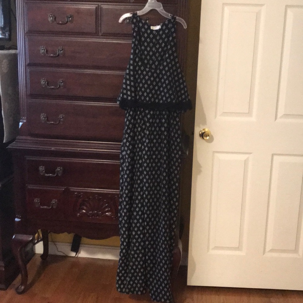 Maxi white/black dress